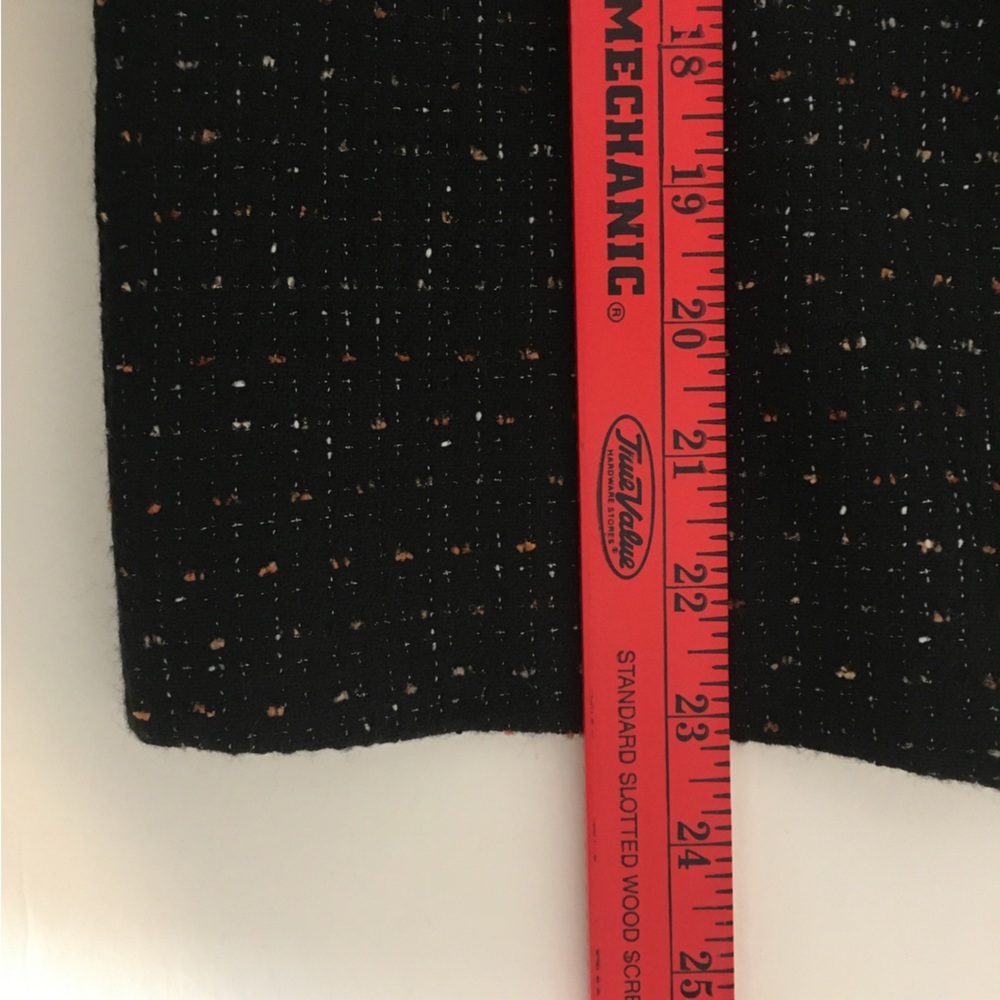 Briggs New York Black Speckled Tweed Padded Shoulder Blazer, Petite Large - Picture 8 of 8